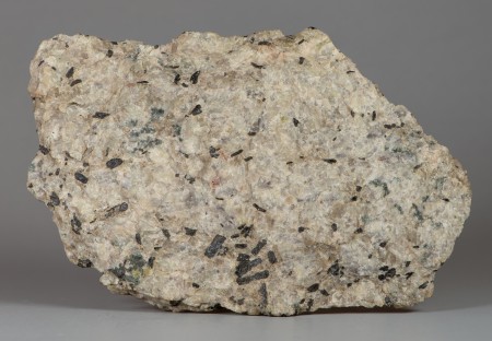 Allanite crystals in pegmatite matrix rock