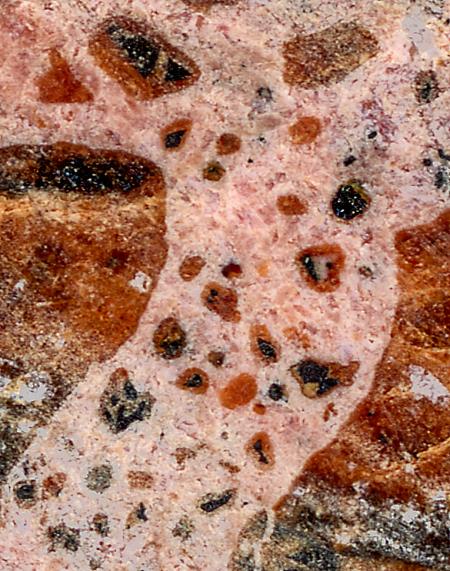 SCH2, type II schallerite veins, pink rhodonite, franklinite-willemite ore, Franklin mine, Franklin NJ