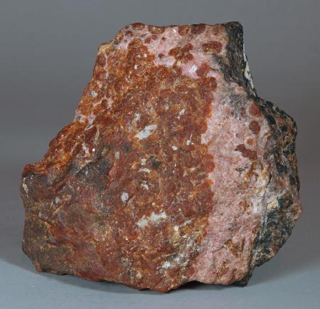 SCH6, type II schallerite granular franklinite-willemite ore with minor calcite Franklin mine, Franklin NJ
