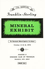 17th Annual Franklin-Sterling Mineral Exhibit - 1973