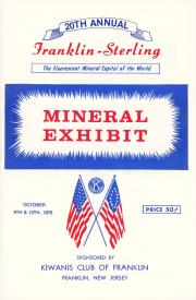 20th Annual Franklin-Sterling Mineral Exhibit - 1976