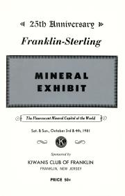 25th Anniversary Franklin-Sterling Mineral Exhibit - 1981