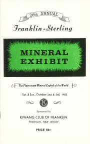 26th Annual Franklin-Sterling Mineral Exhibit - 1982