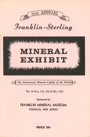 35th Annual Franklin-Sterling Mineral Exhibit - 1991