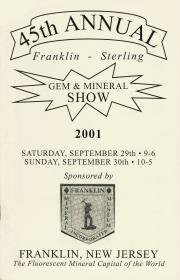 45th Annual Franklin-Sterling Gem and Mineral Show - 2001