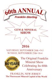 60th Annual Franklin-Sterling Gem and Mineral Show - 2016