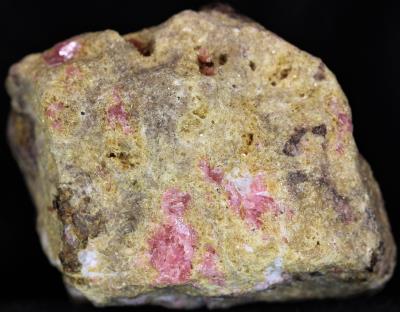 Axinite-(Mn) crystals, rhodonite and barite from Franklin, NJ
