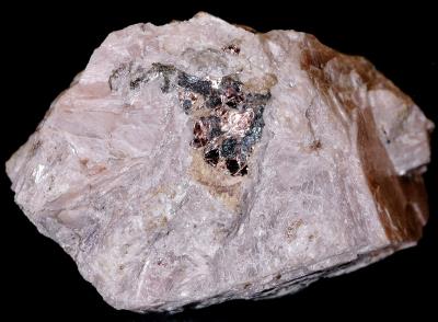 Platy barysilite, hendricksite mica, minor willemite and franklinite from Franklin, NJ.