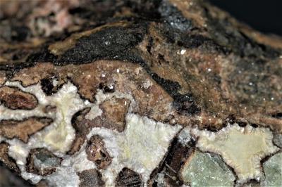 Ganophyllite crystals, hendricksite, roeblingite, clinohedrite and willemite from Franklin, NJ