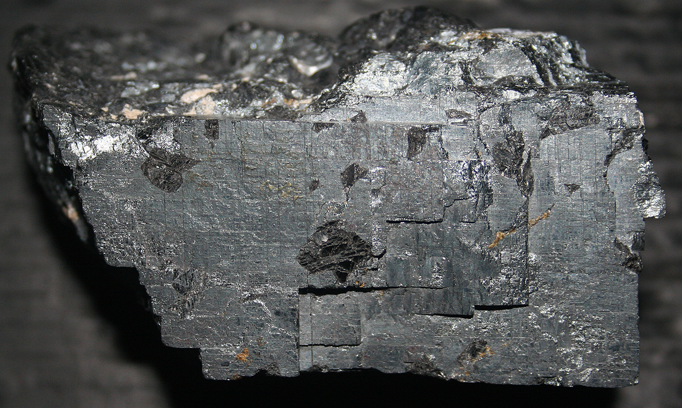 Hematite showing parting planes from Franklin