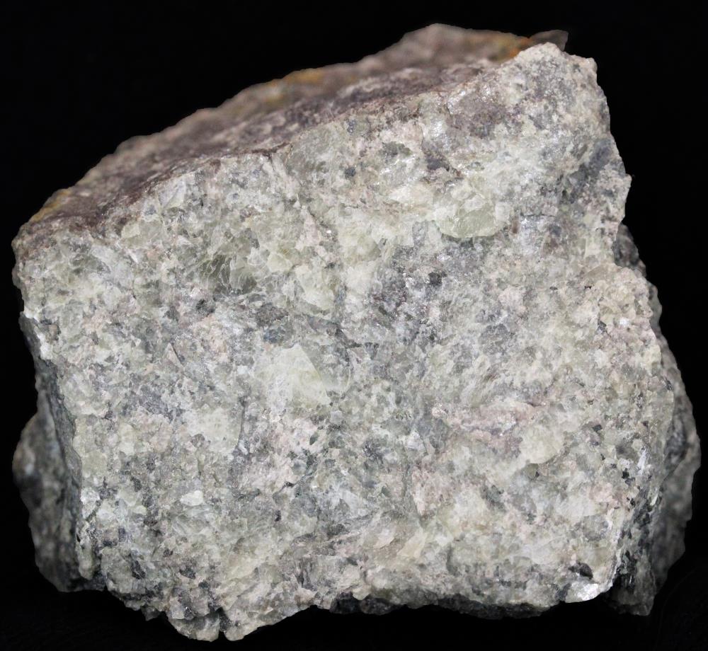 Sphalerite, microcline feldspar, minor willemite from the Buckwheat dump Franklin, NJ
