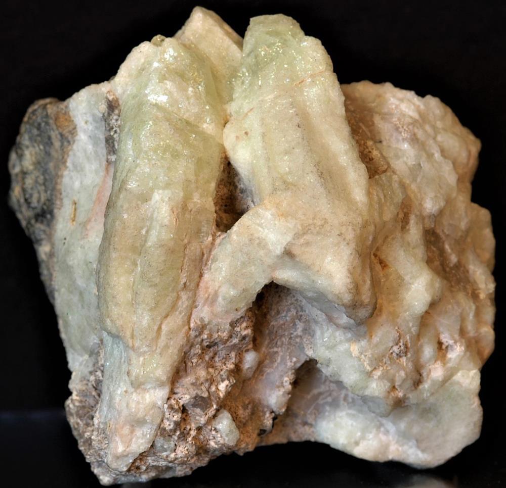 Gemmy willemite crystals from Franklin